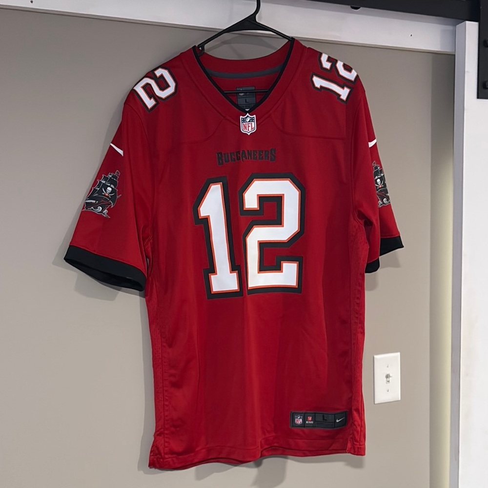 NFL Red Buccaneers Tom Brady Jersey Official Team Apparel